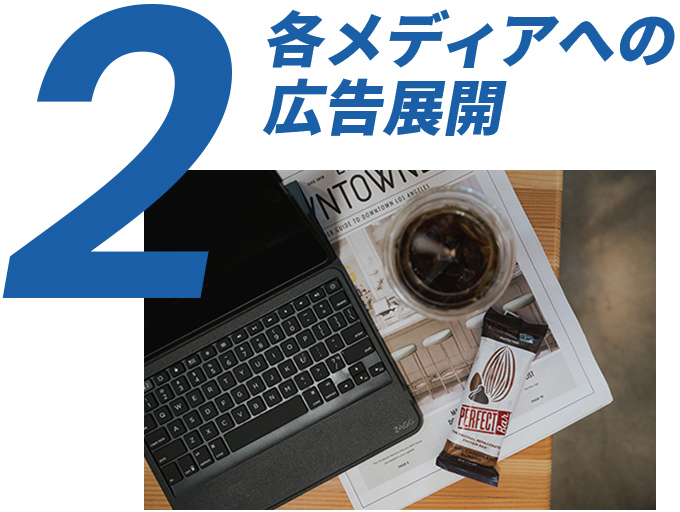 各メディアへの広告展開